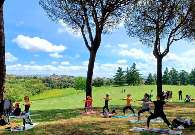 yoga in the park rome